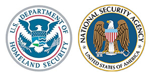U.S. Department of Homeland Security and National Security Agency logos