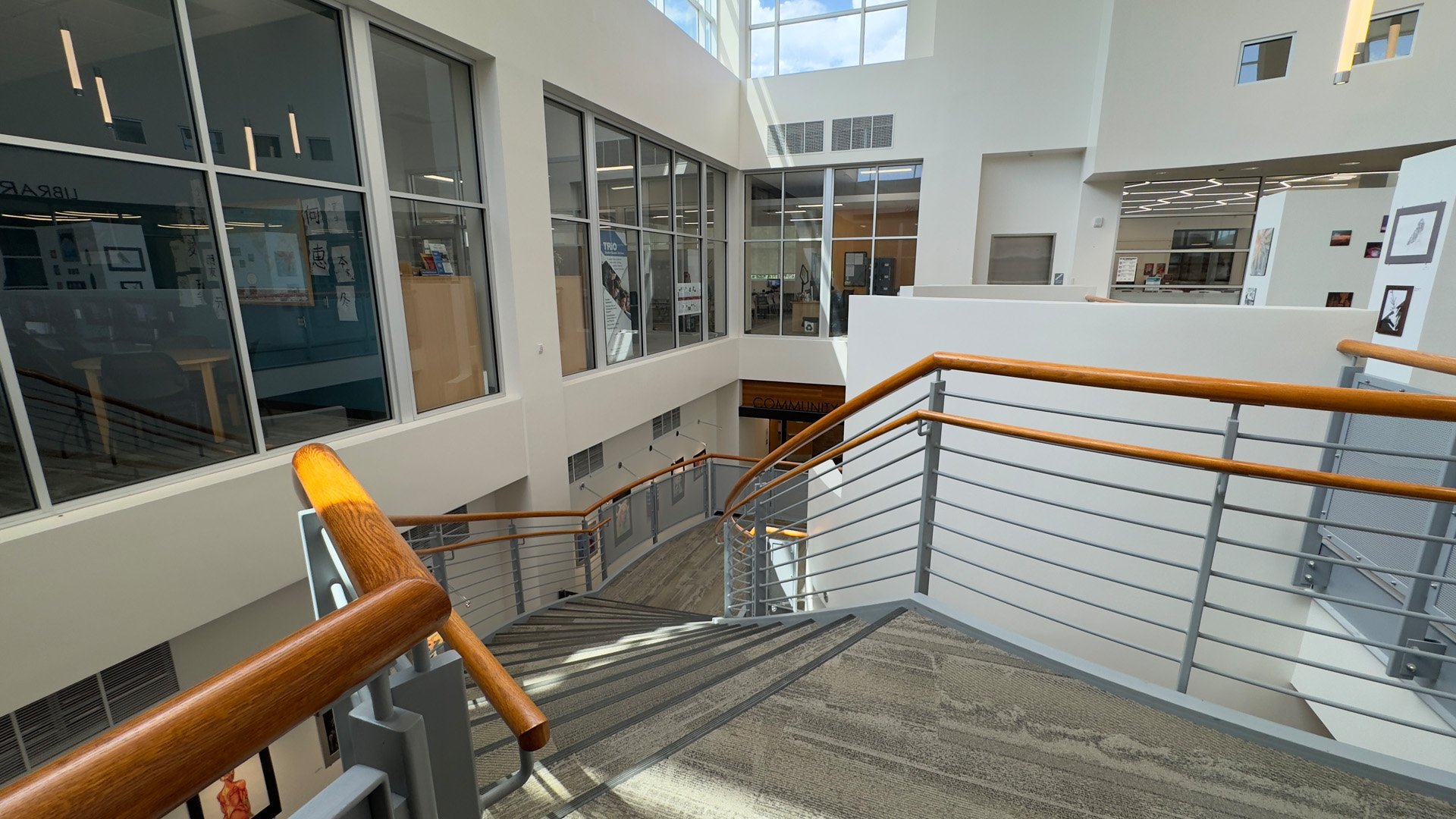 Learning commons stairs