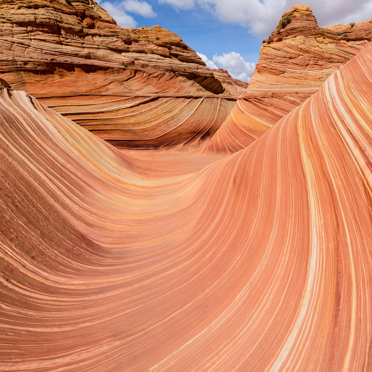dramatic erosional sandstone rock formation