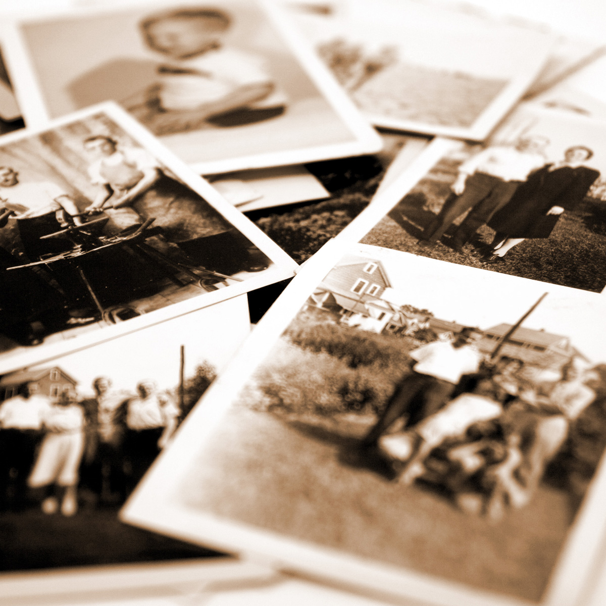 Stack of old photos