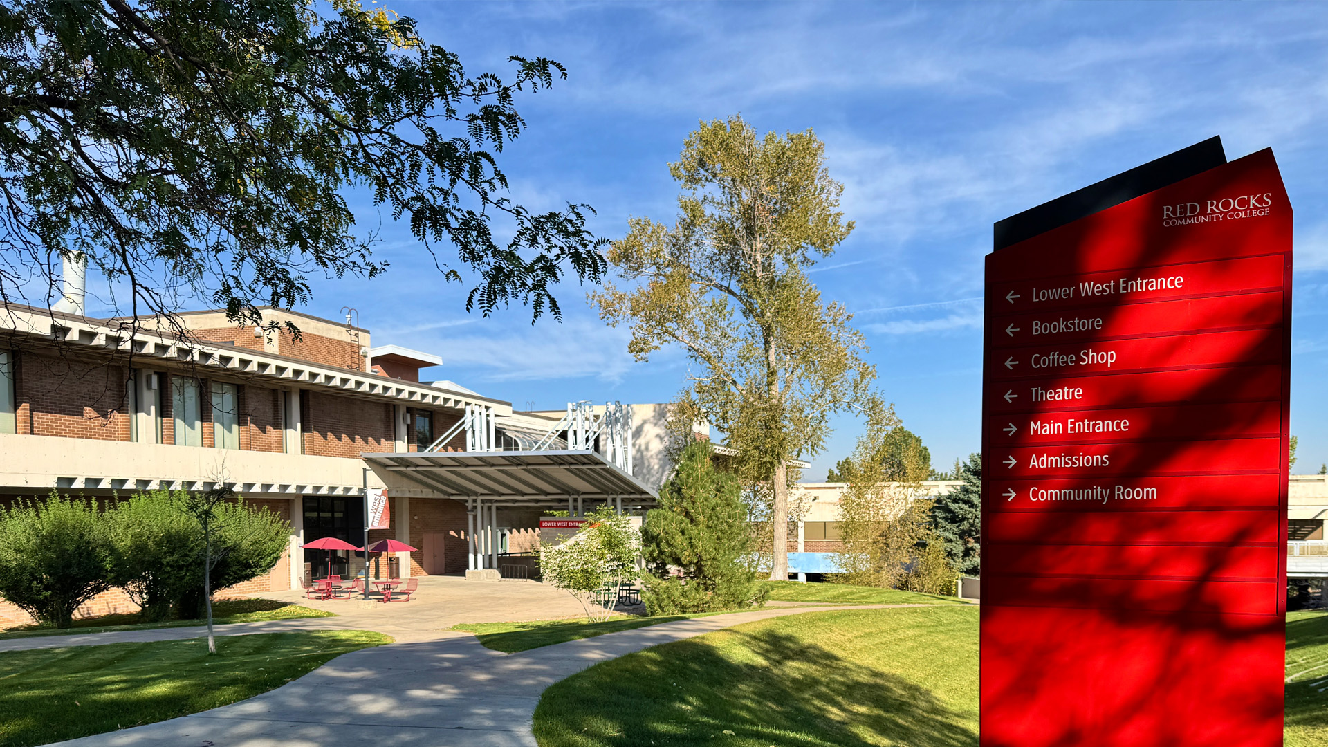 RRCC Lakewood campus lower west entrance