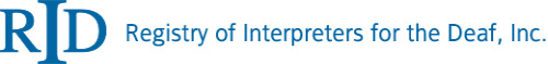 Registry of INterpreters for the Deaf official Logo