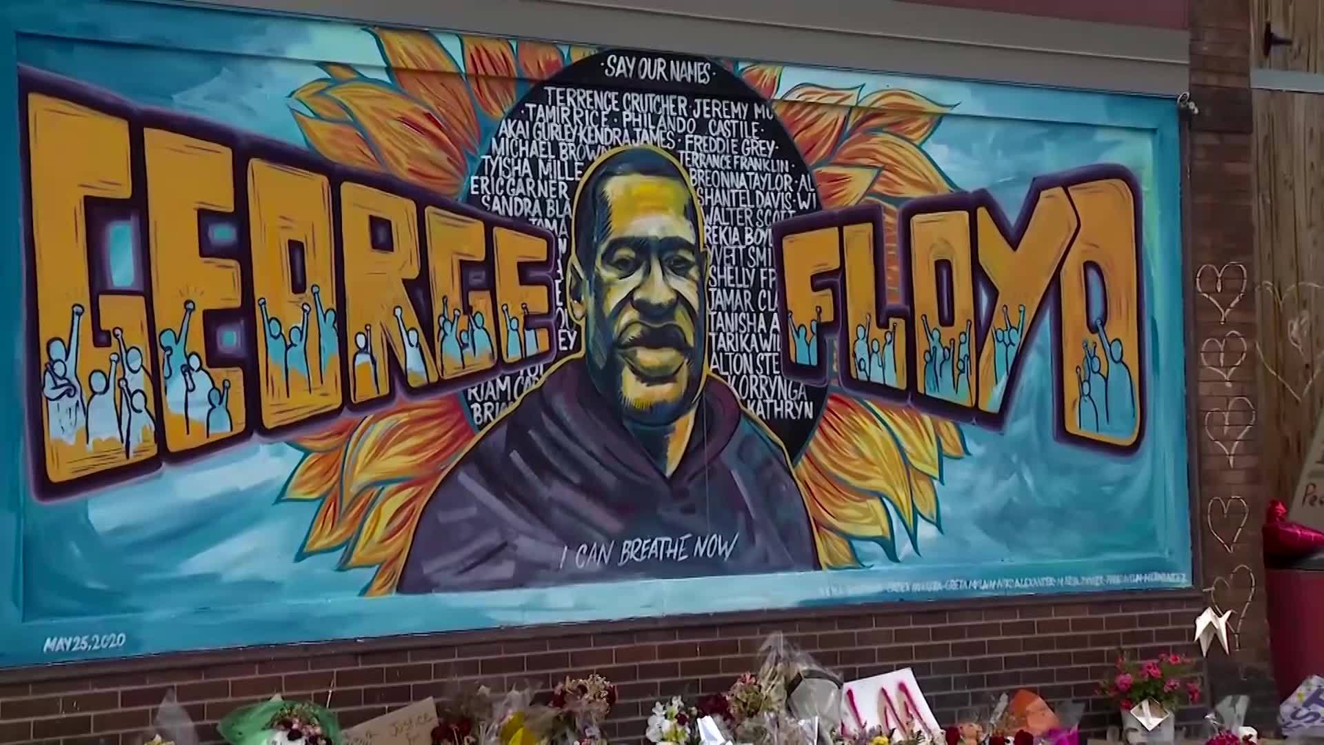 George Floyd Mural and Memorial