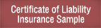 Certificate of Liability Insurance Sample