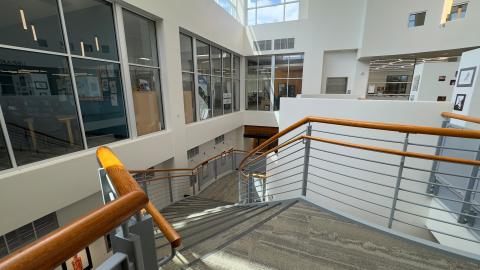 Learning commons stairs
