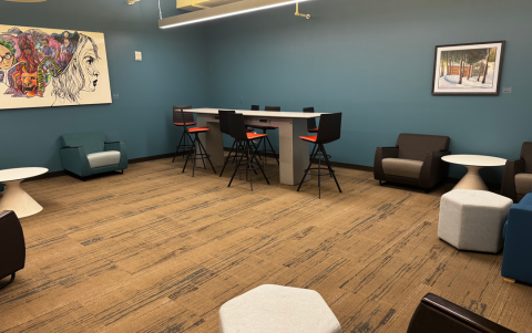 student lounge table and chairs
