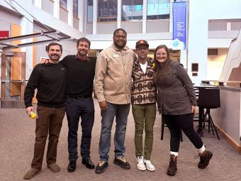 Left to Right: Luke Haener, Matt Sweeney, Dr. Jamal Bowen, Adam Beckett, Angie Ramirez