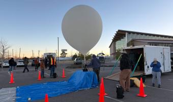 Red Rocks Community College DemoSat team's balloon
