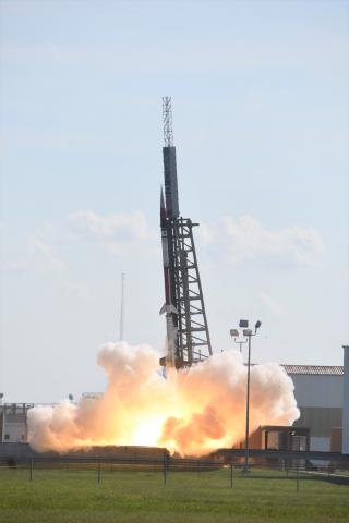 rocket launch at Wallops Island, VA
