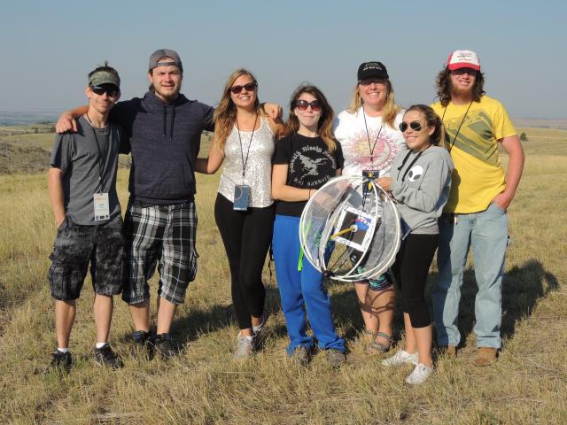 Eclipse team students at the Eclipse launch site